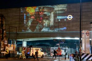 Gary Nicholls, Fine Art Photographer Project - Art Installation & Projection Mapping in Shoreditch High Street in London by Quite Great