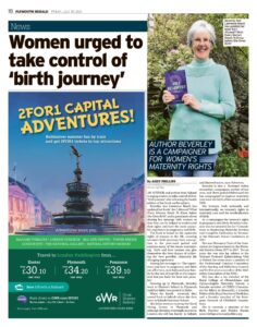 Author Beverley Ann Lawrence Beech feature on Plymouth Herald